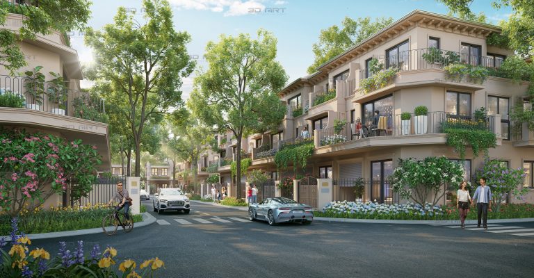 Nhà liền kề sân vườn Sol Garden Nam Long VSIP Hải Phòng